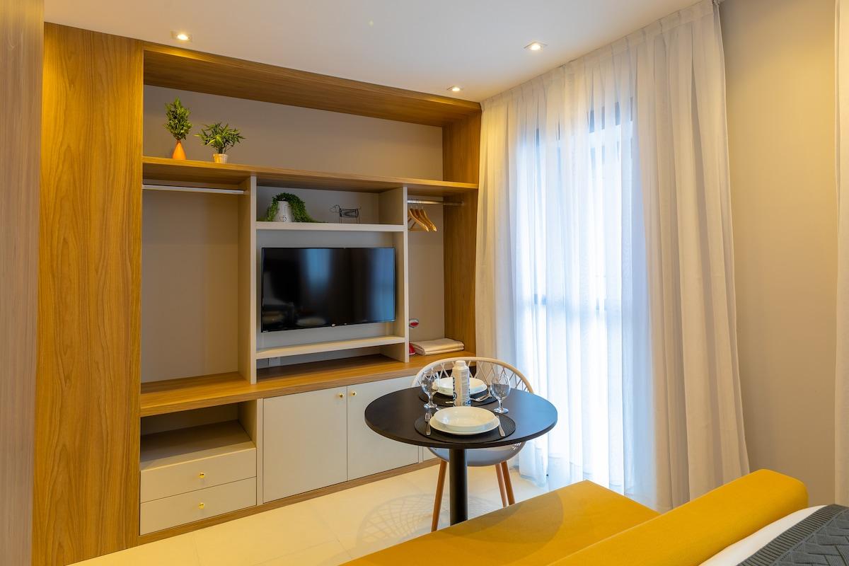 Apartamento com piscina e academia perto do metrô