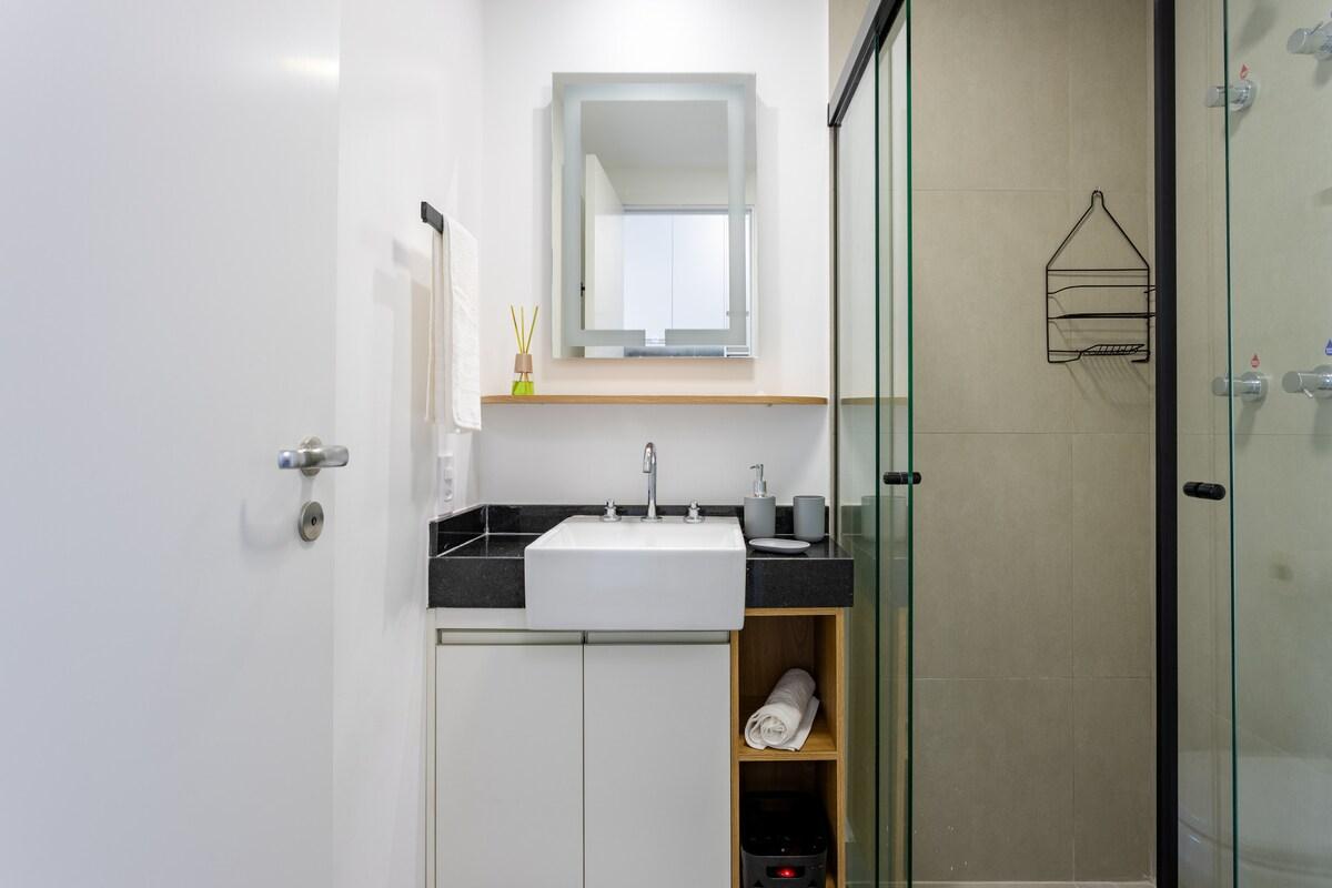Apartamento en Brooklin con Gimnasio y Sala de Juegos