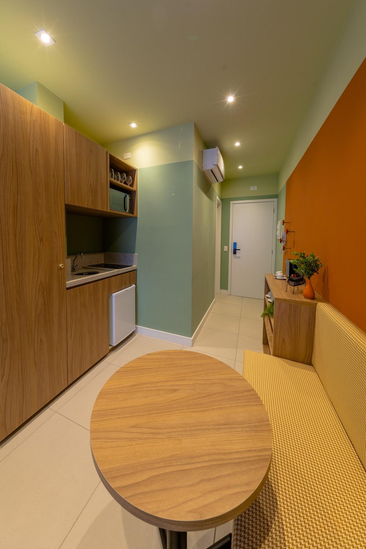 Cozy Studio in Campo Belo with Pool and Gym