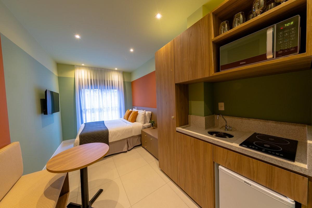 Cozy Studio in Campo Belo with Pool and Gym