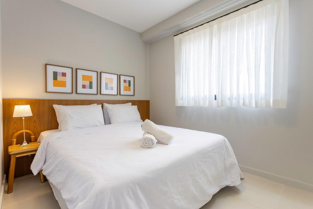 Apartamento de 2 Habitaciones en Vila Mariana, con Estacionamiento y Gimnasio