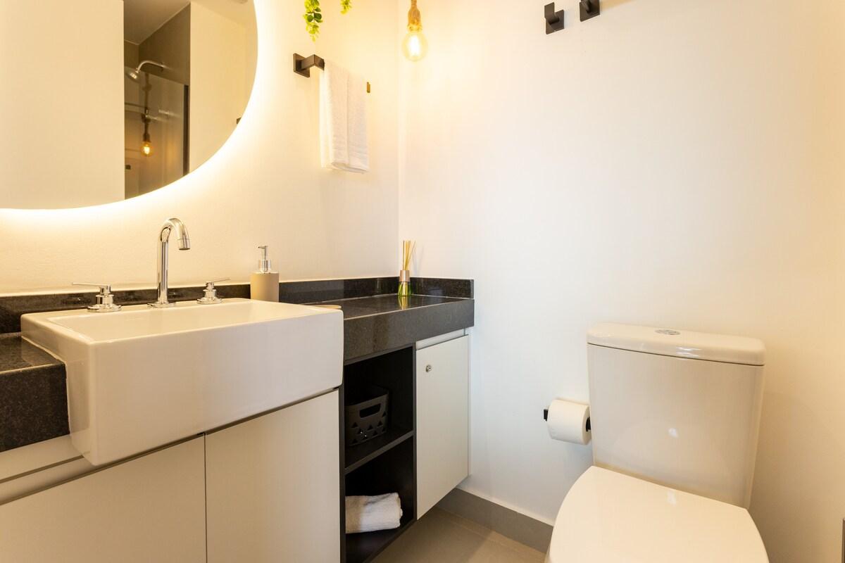 Apartamento en Vila Mariana con Gimnasio y Balcón, hasta 3 Personas