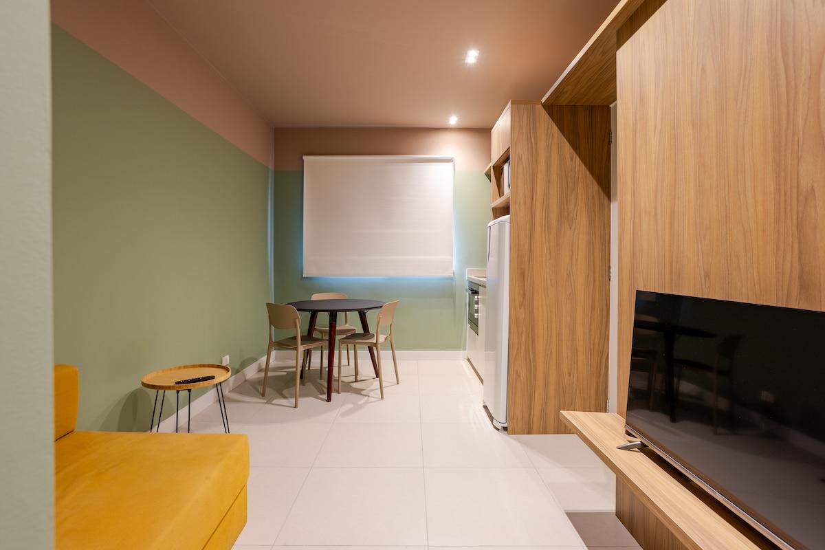 Apartment in Campo Belo with Pool, Gym, and Balcony