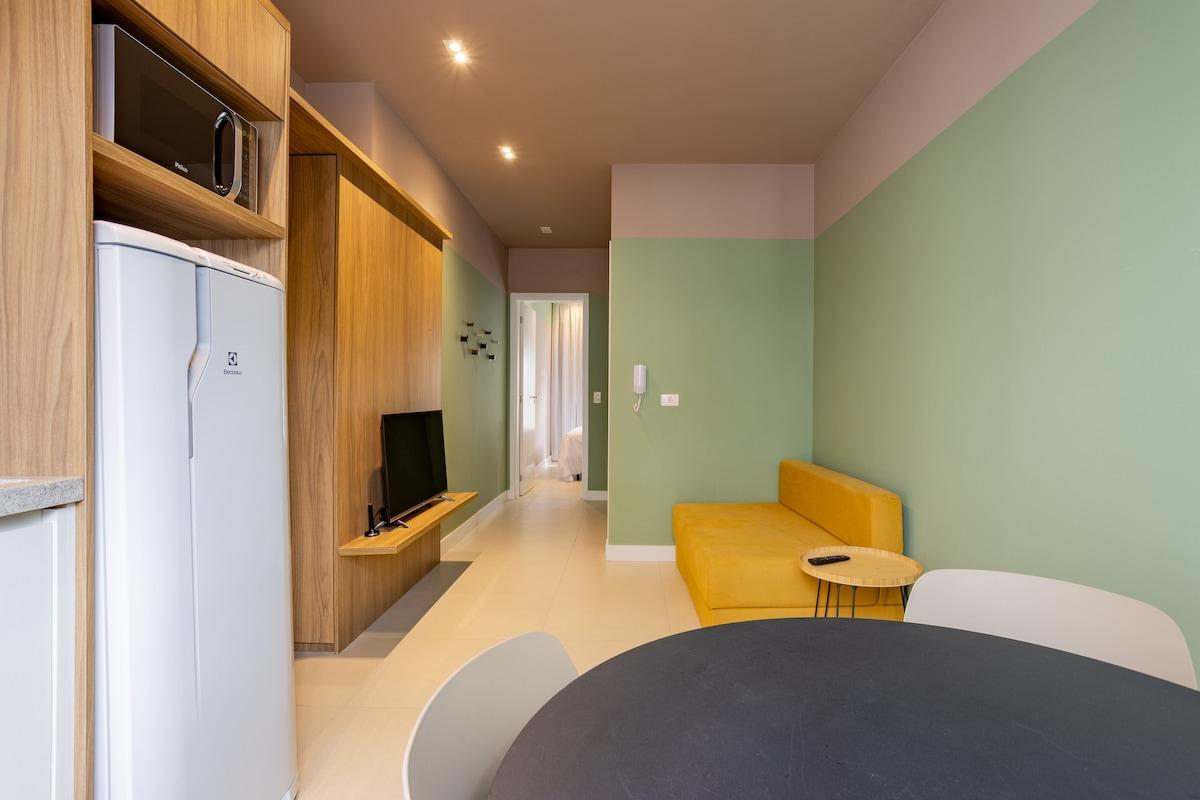 Apartment in Campo Belo with Pool, Gym, and Balcony