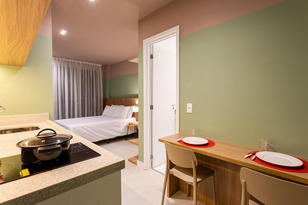 Apartment in Campo Belo with Pool, Gym, and Balcony