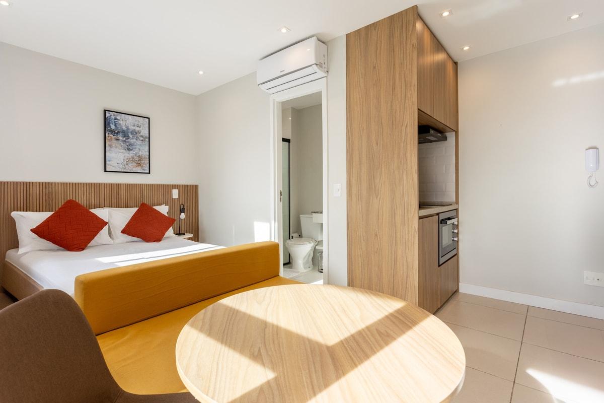 Apartamento en Campo Belo con Piscina, Gimnasio y Balcón