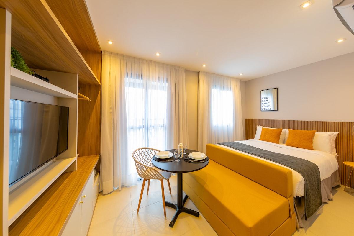 Apartamento com piscina e academia perto do metrô