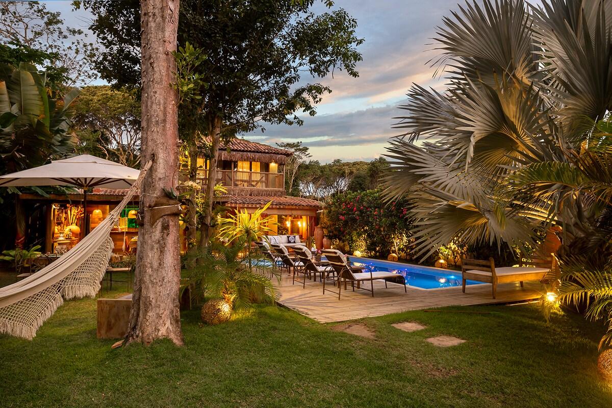 Paraíso em Trancoso, Villa com Staff, 7 Quartos e Piscina